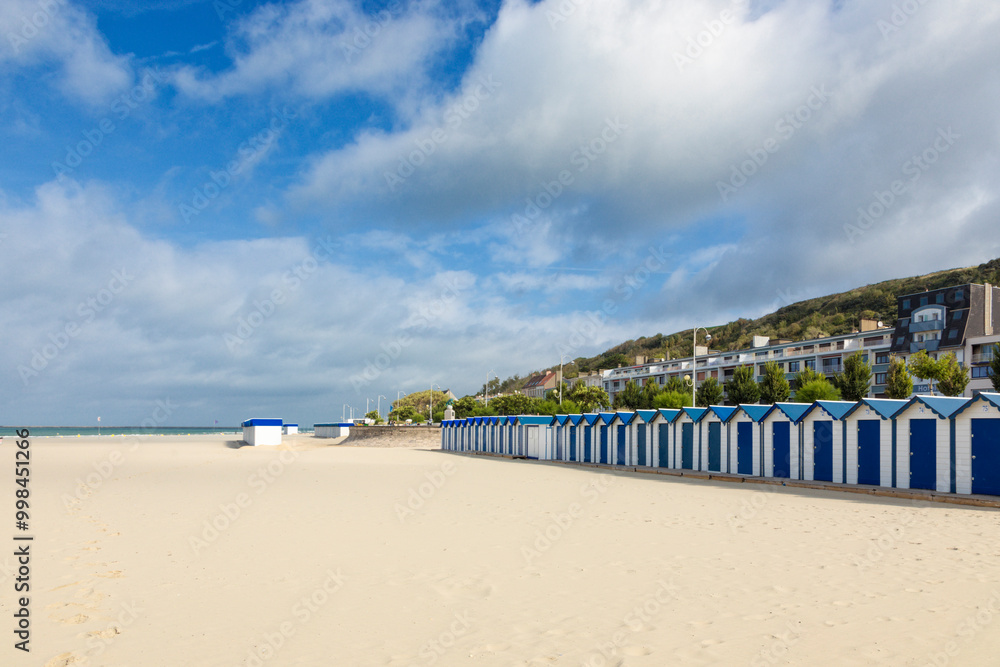 Fototapeta premium Beach at Boulogne-sur-Mer, France