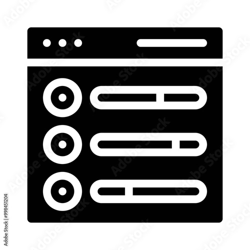 radio button glyph icon