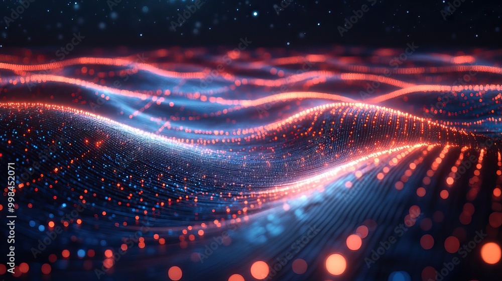 An abstract technology background visualizing ultra-fast global data transfer, high-speed broadband, and AI digital concepts. An abstract technology background visualizing ultra-fast global data transfer, high-speed broadband, and AI digital concepts.