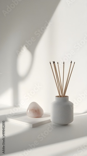 Wallpaper Mural Harmonious Wellness Collection on Pure White Background Torontodigital.ca