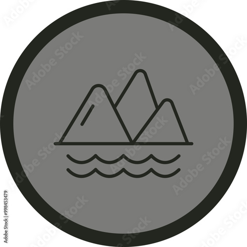 Mountain Vector Icon Design