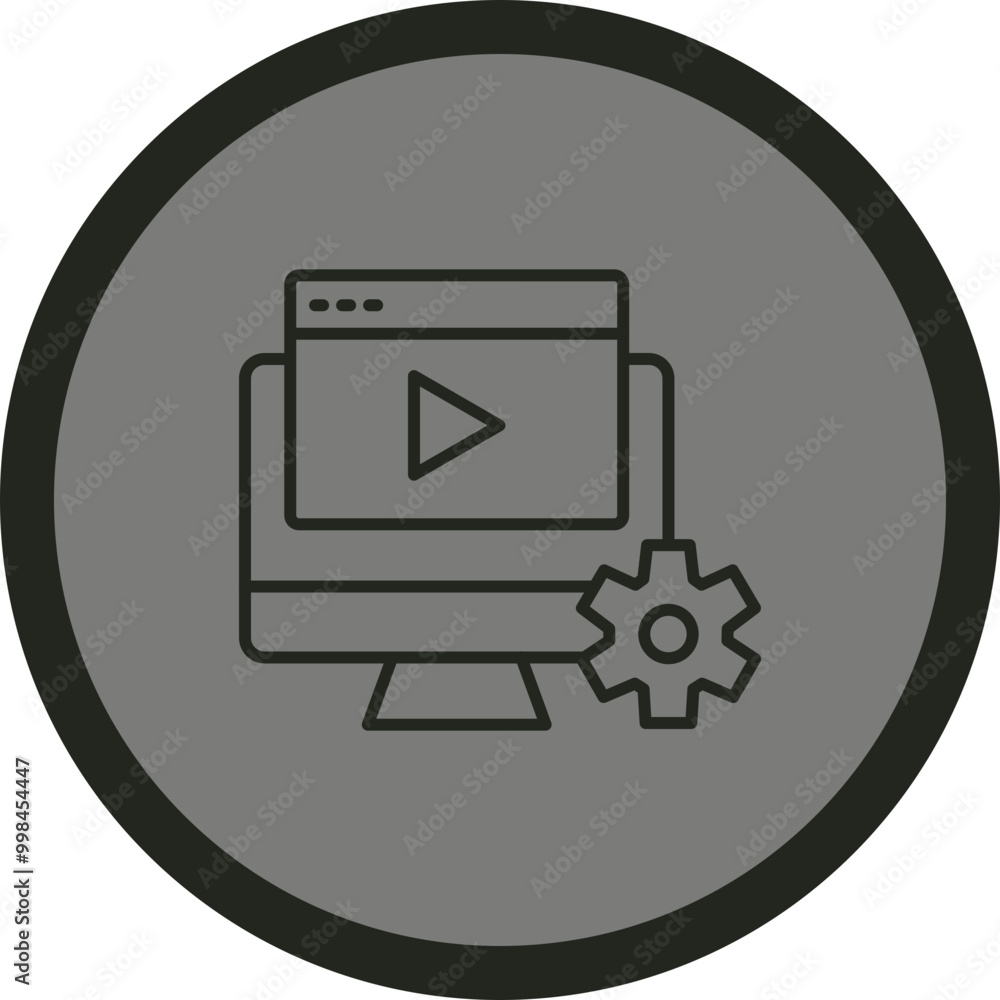 Streaming Vector Icon Design Streaming Vector Icon Design