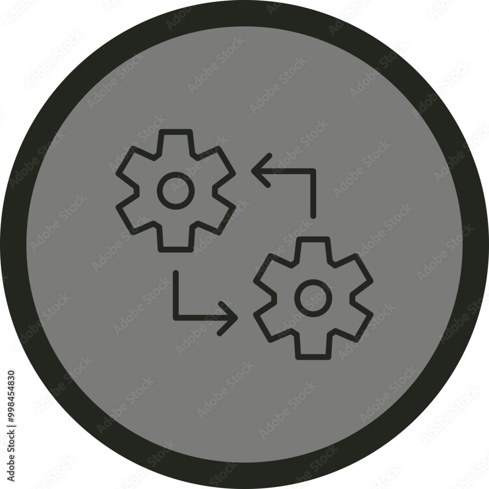 Integration Vector Icon Design Integration Vector Icon Design