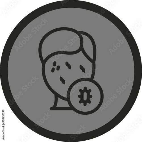 Skin Allergy Vector Icon Design