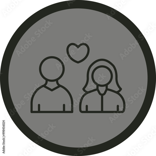 Realtionship Vector Icon Design