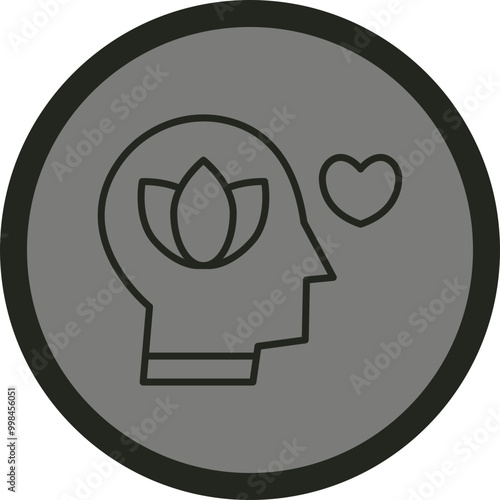 Mindful Vector Icon Design