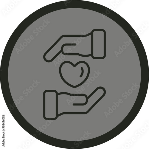 Kindness Vector Icon Design