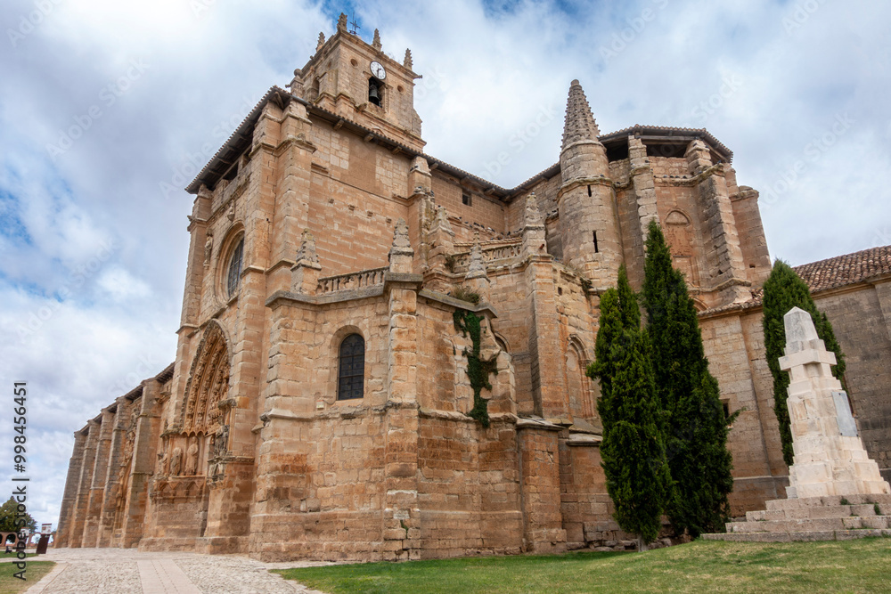 Church of Santa María la Real in Sasamón from the 12th to the 17th century. Burgos, Castile and Leon, Spain. Church of Santa María la Real in Sasamón from the 12th to the 17th century. Burgos, Castile and Leon, Spain.