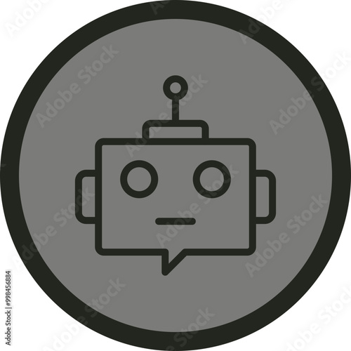 Ai Assistant Vector Icon Design