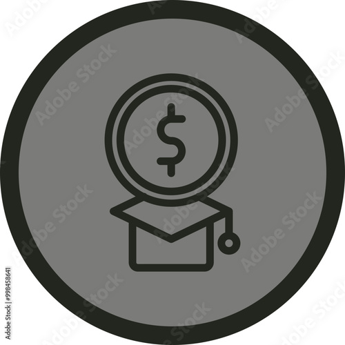 Education Cost Icon Design