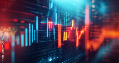 Abstract stock chart