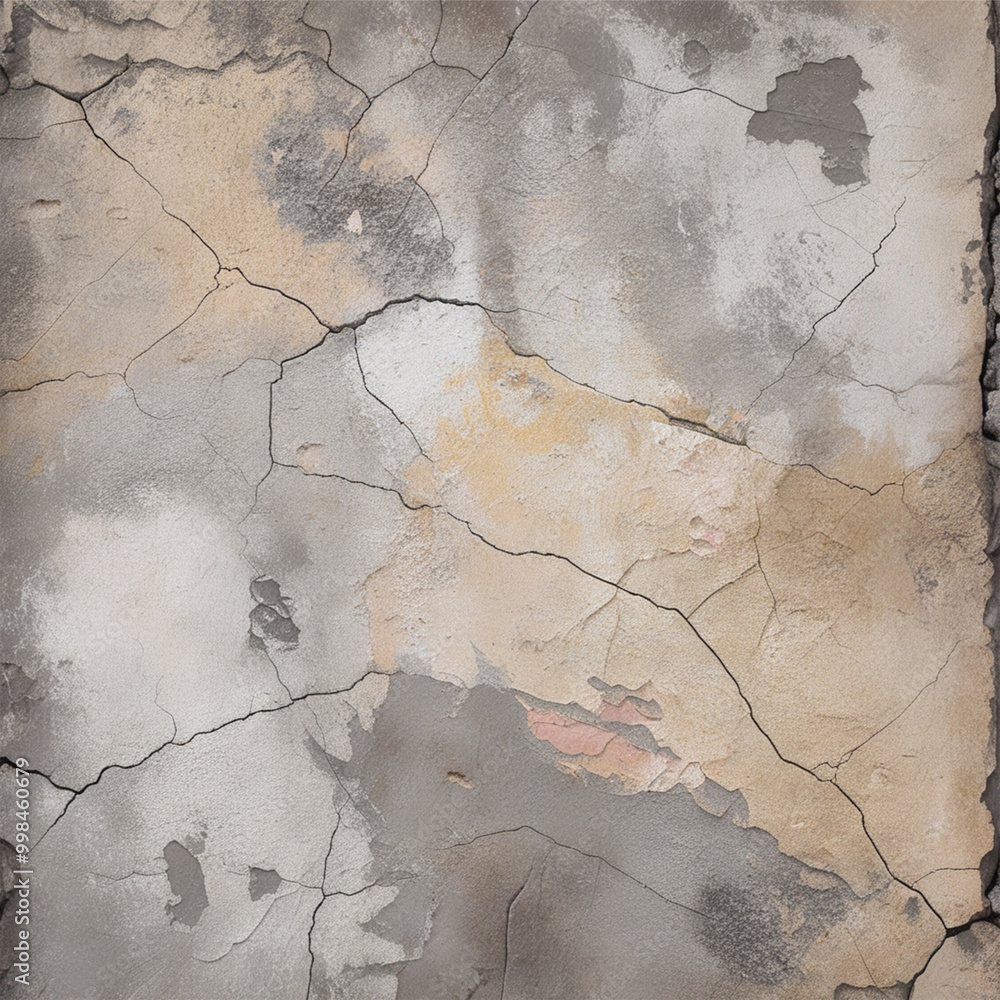 Fototapeta premium Crisp Textures of Distressed, Unkempt Wall Patterns. Rich Textures of Tattered, Rustic Wall Designs.