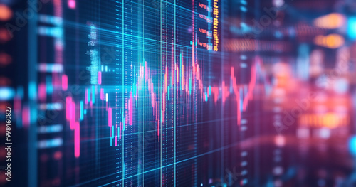 Abstract stock chart