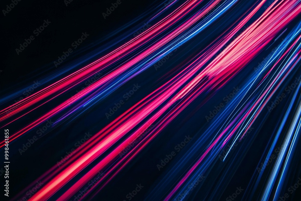 Intentional camera shake creates lighting patterns at night Intentional camera shake creates lighting patterns at night