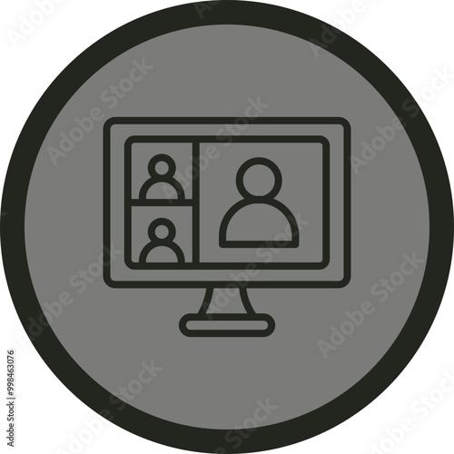 Virtual Meeting Icon Design