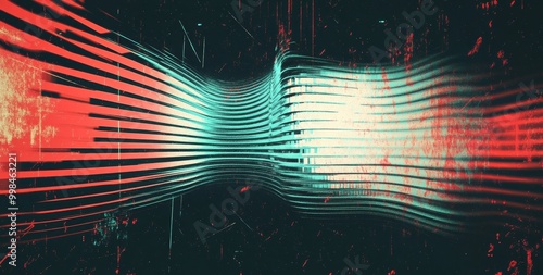 Beautiful color gradient background with data mosh glitch noise. Abstract pastel holographic blurred grainy gradient banner background texture Nostalgia.