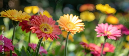 Gerbera Flower In Garden