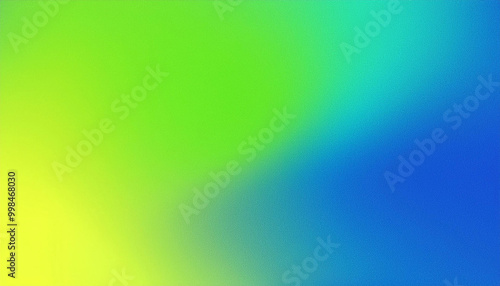 Vibrant gradient, neon colors, electric blue, lime green