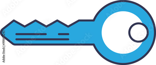 A simple golden key symbolizing access, security, and secrets.