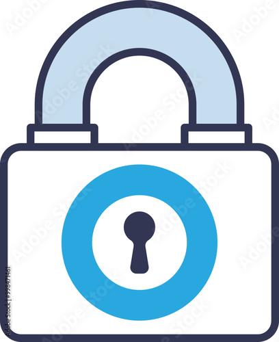 Illustration of a padlock symbolizing security and protection.