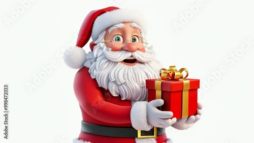 santa claus with presents