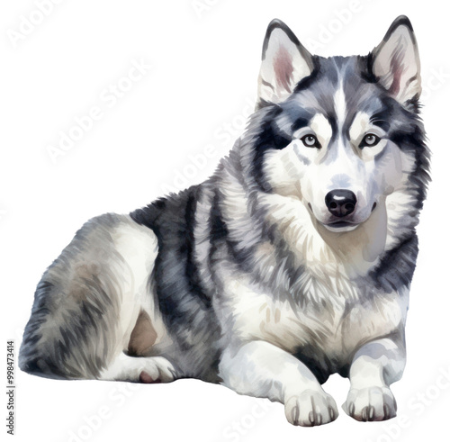 PNG Dog mammal animal husky.