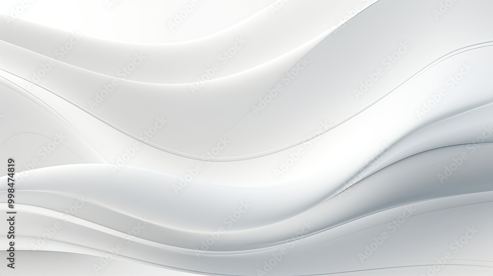 White abstract background with waves White abstract background with waves
