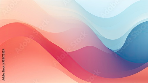 abstract minimal curvy wavy networking background, minimal background style, colorful modern lines background