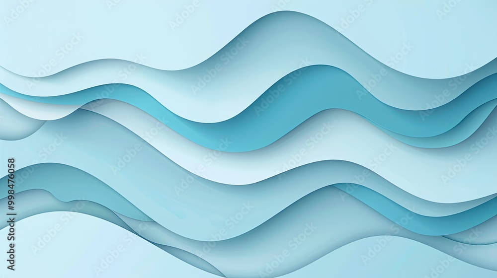 Abstract wallpaper background with smooth and curved lines created by folding paper in the shape of waves Abstract wallpaper background with smooth and curved lines created by folding paper in the shape of waves