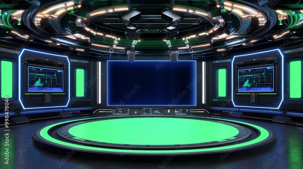The studio setup is ideal for video production, virtual events, or special effects compositing The studio setup is ideal for video production, virtual events, or special effects compositing