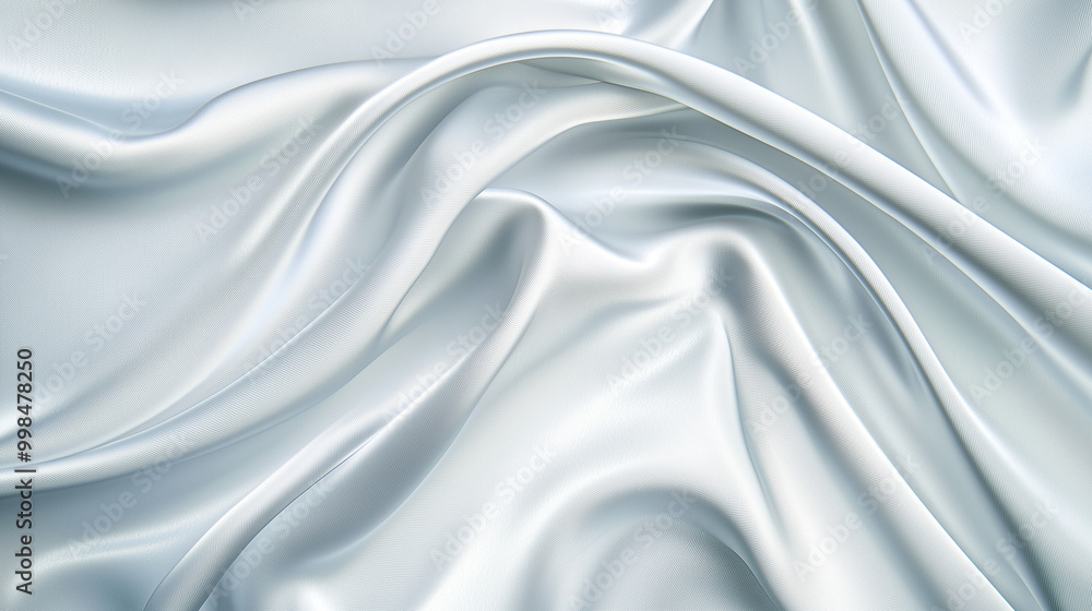 Smooth White Satin Fabric for Elegant Backgrounds Smooth White Satin Fabric for Elegant Backgrounds
