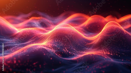 digital wave technology background wallpaper concept, motion texture cyber network