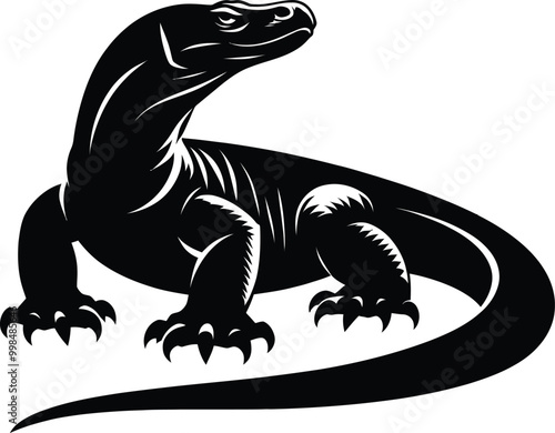 iguana on a white background