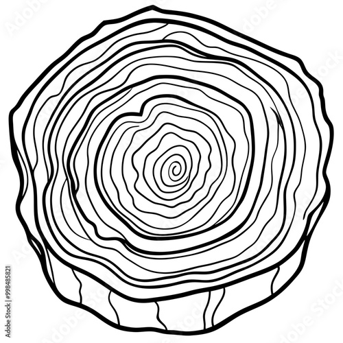 wooden cross section drawing

