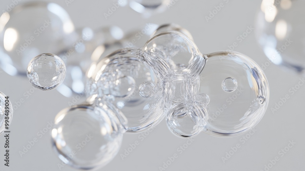 White soap foam bubbles on a white background to illustrate an object health concept White soap foam bubbles on a white background to illustrate an object health concept
