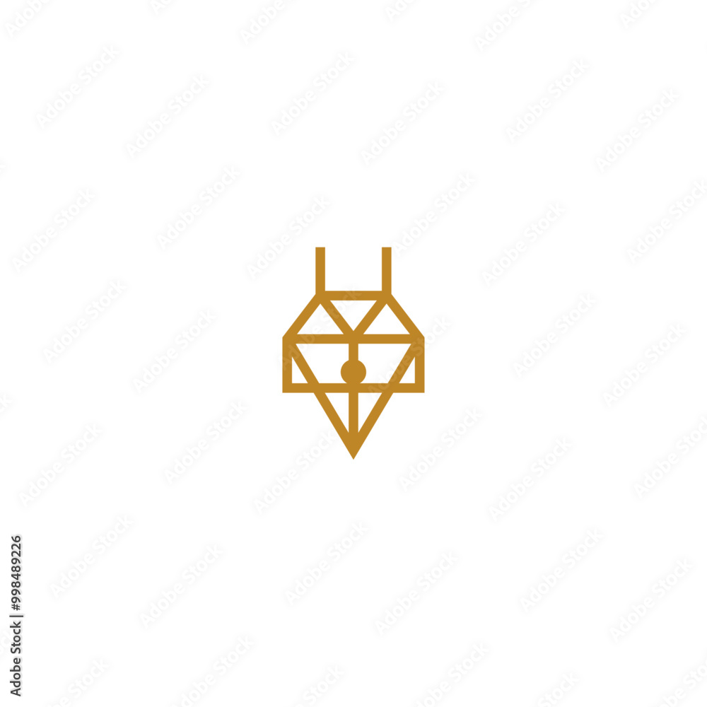 Ink pen and house logo design concept. Ink pen and house logo design concept.
