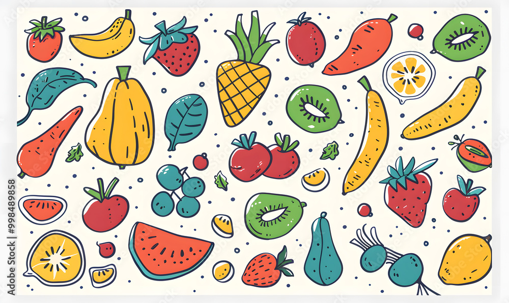 vegetable and fruits photo or illustrator on white background vegetable and fruits photo or illustrator on white background