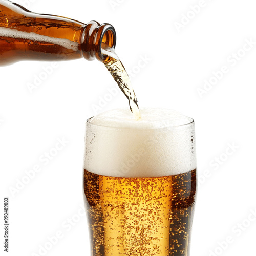 Refreshing Beer Glass and Bottle Collection - High-Quality Stock Images for Beverage and Bar Themes