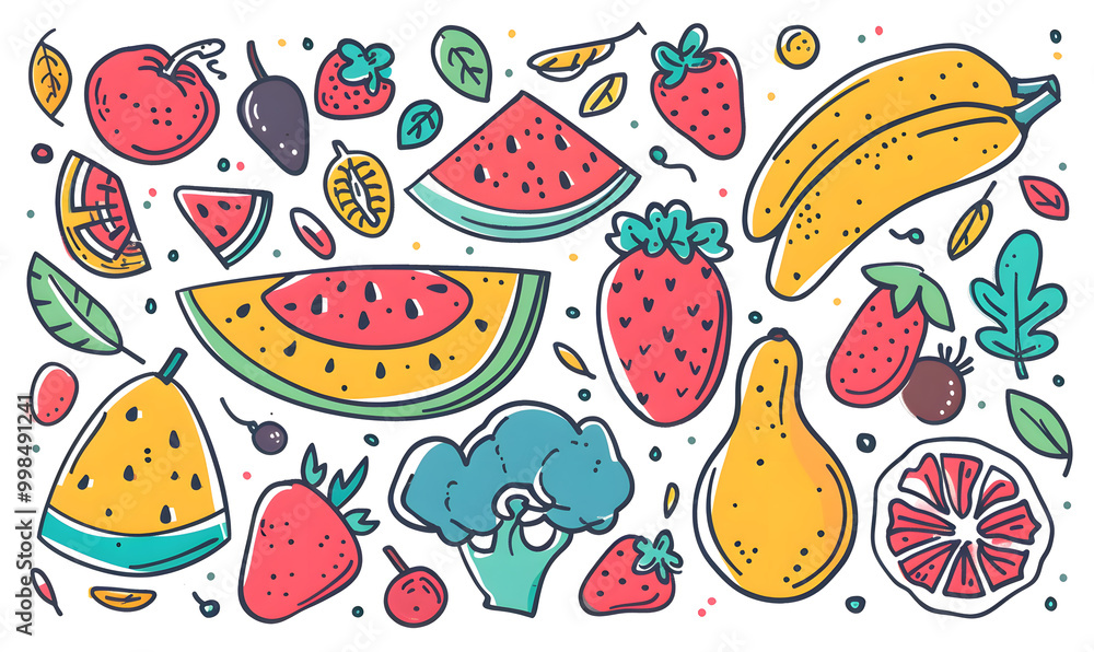 vegetable and fruits photo or illustrator on white background vegetable and fruits photo or illustrator on white background