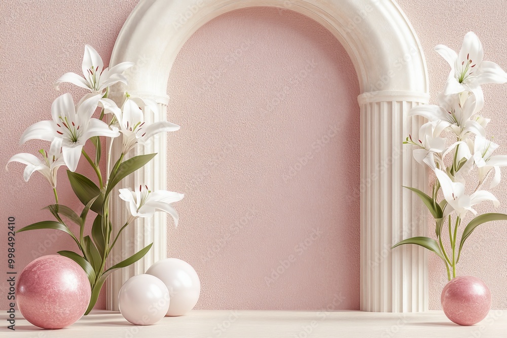 An illustration of a ball wall. 3D photo wallpaper. An illustration of a ball wall. 3D photo wallpaper.
