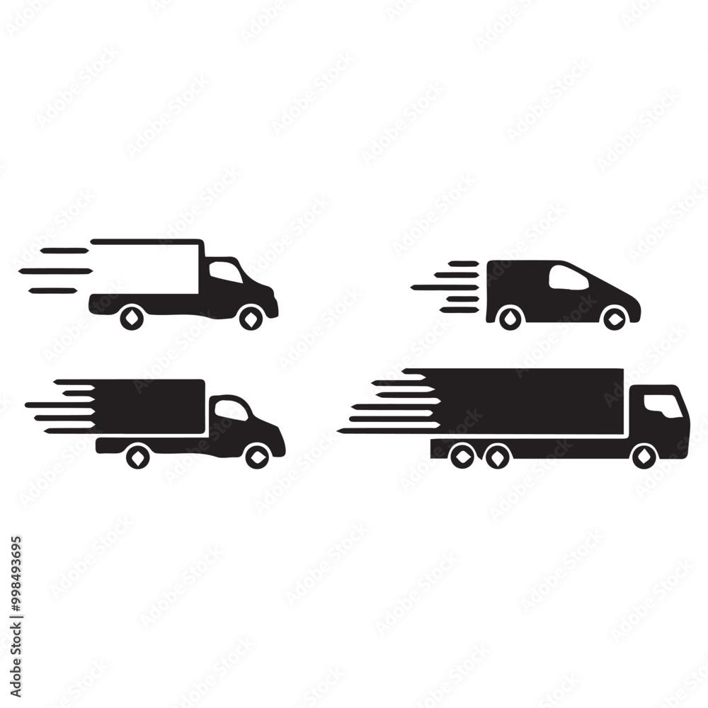 Delivery Car icon vector set Delivery Car icon vector set