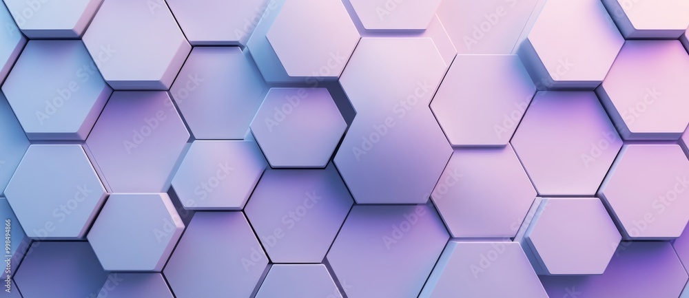 Purple hexagonal background, abstract futuristic geometric backdrop, or wallpaper with copy space Purple hexagonal background, abstract futuristic geometric backdrop, or wallpaper with copy space