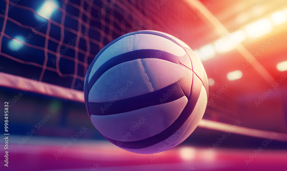 Dynamic Volleyball Action with Neon Lights and Abstract Geometric Patterns for Futuristic Sports Branding Dynamic Volleyball Action with Neon Lights and Abstract Geometric Patterns for Futuristic Sports Branding