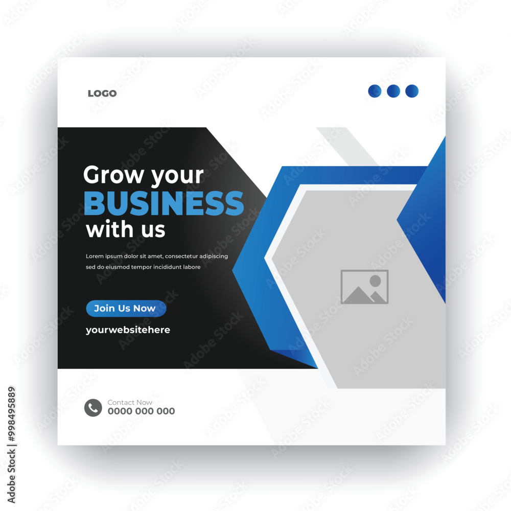 Obraz premium Digital business marketing social media post & web banner corporate business marketing social media post and web design template
