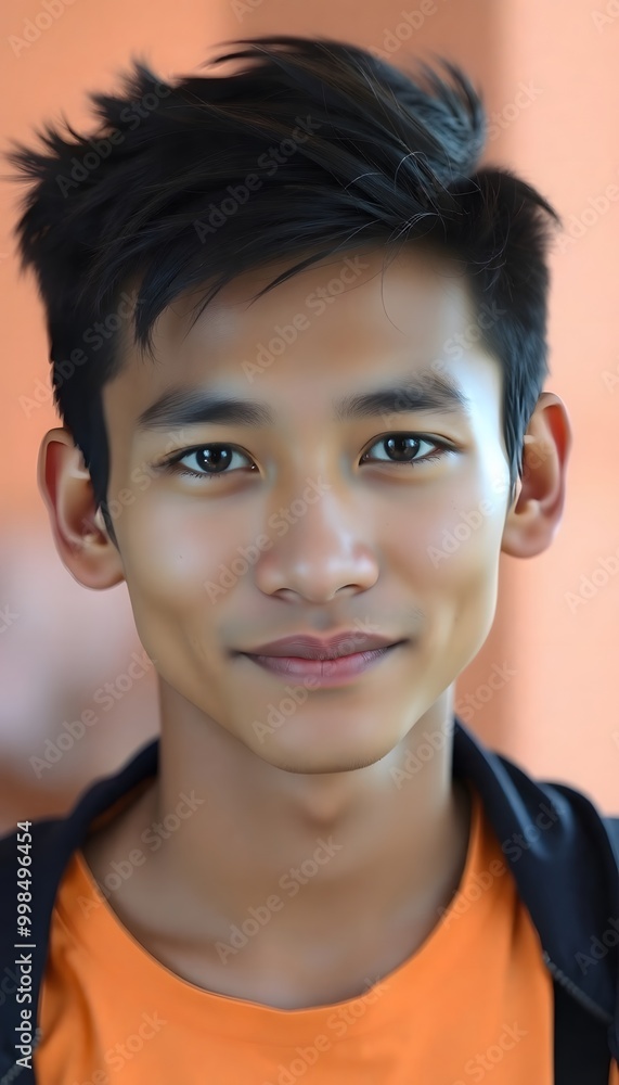 portrait of an attractive Cambodian young man portrait of an attractive Cambodian young man