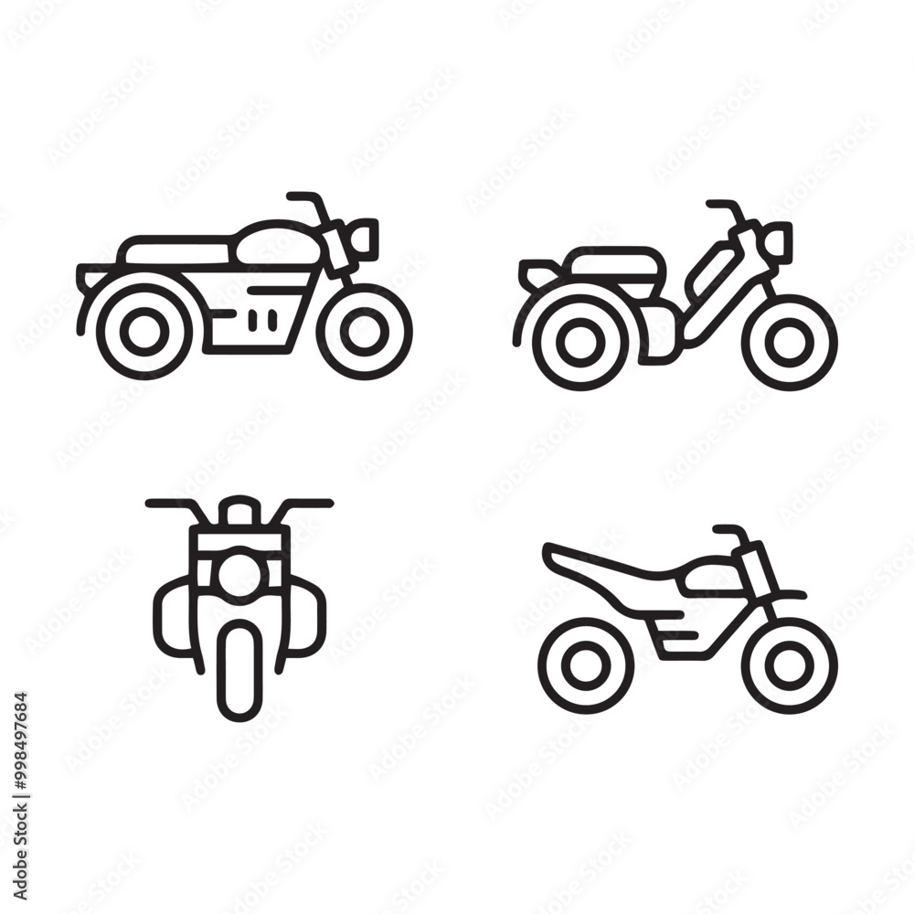 Obraz premium Bike vector set and eps file 