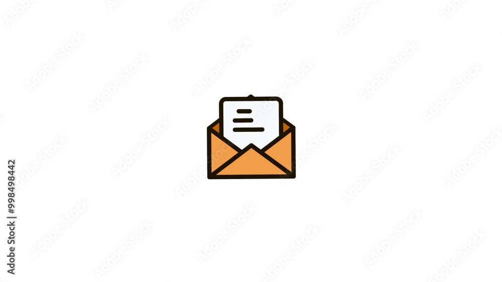Mail envelope icon animation Mail envelope icon animation