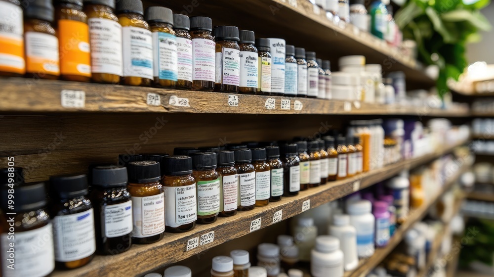 A health food store display showcasing various magnesium supplements and their benefits. A health food store display showcasing various magnesium supplements and their benefits.