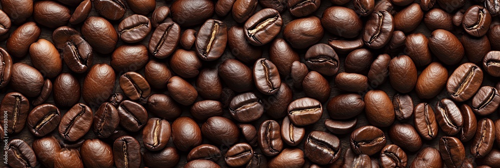Fototapeta premium Pile of coffee beans