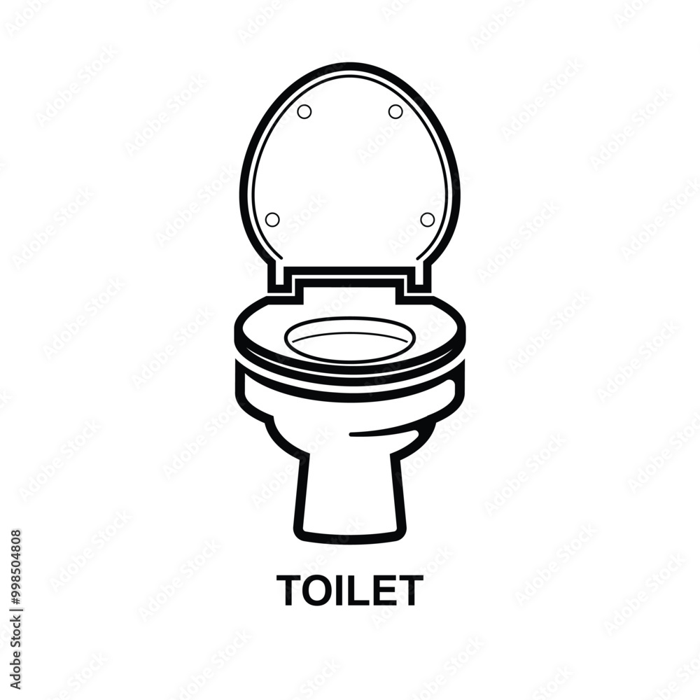 Toilet icon. The black toilet symbol isolated on background vector illustration. Toilet icon. The black toilet symbol isolated on background vector illustration.